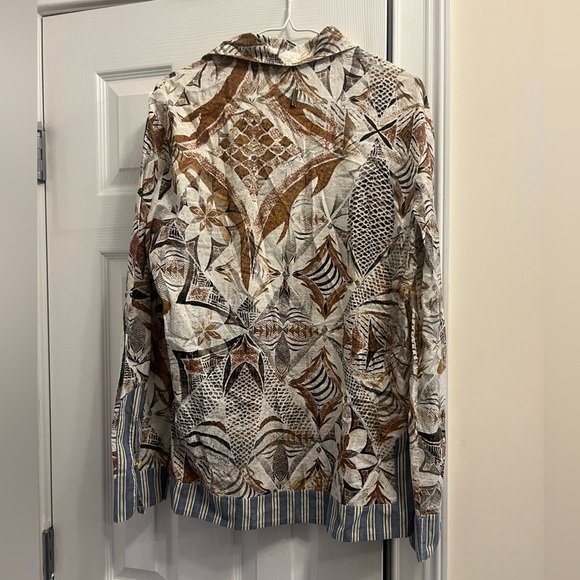 Just Cavalli tunic shirt size medium bohemian print - Picture 3 of 5